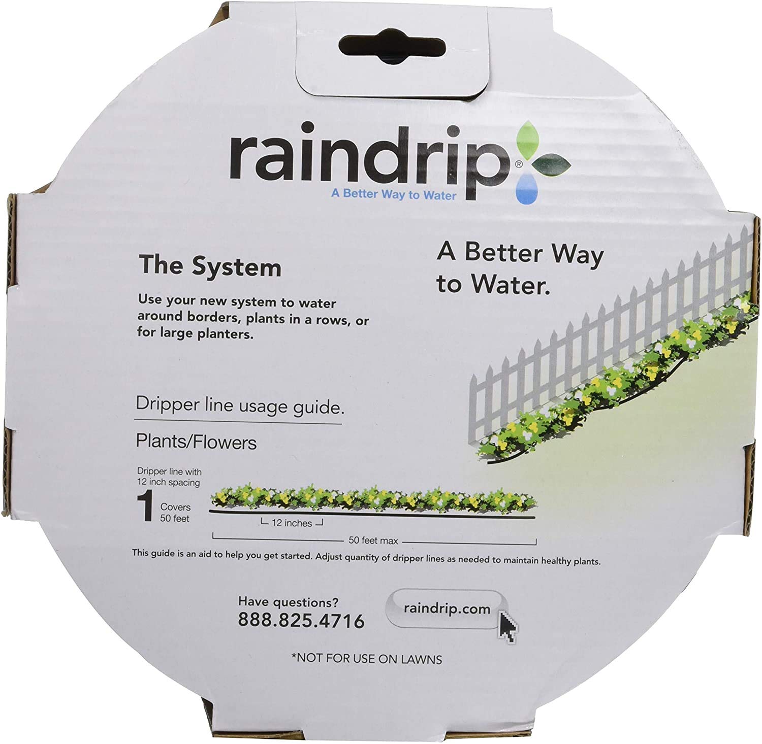 Complete Raindrip dripline kit ready for installation