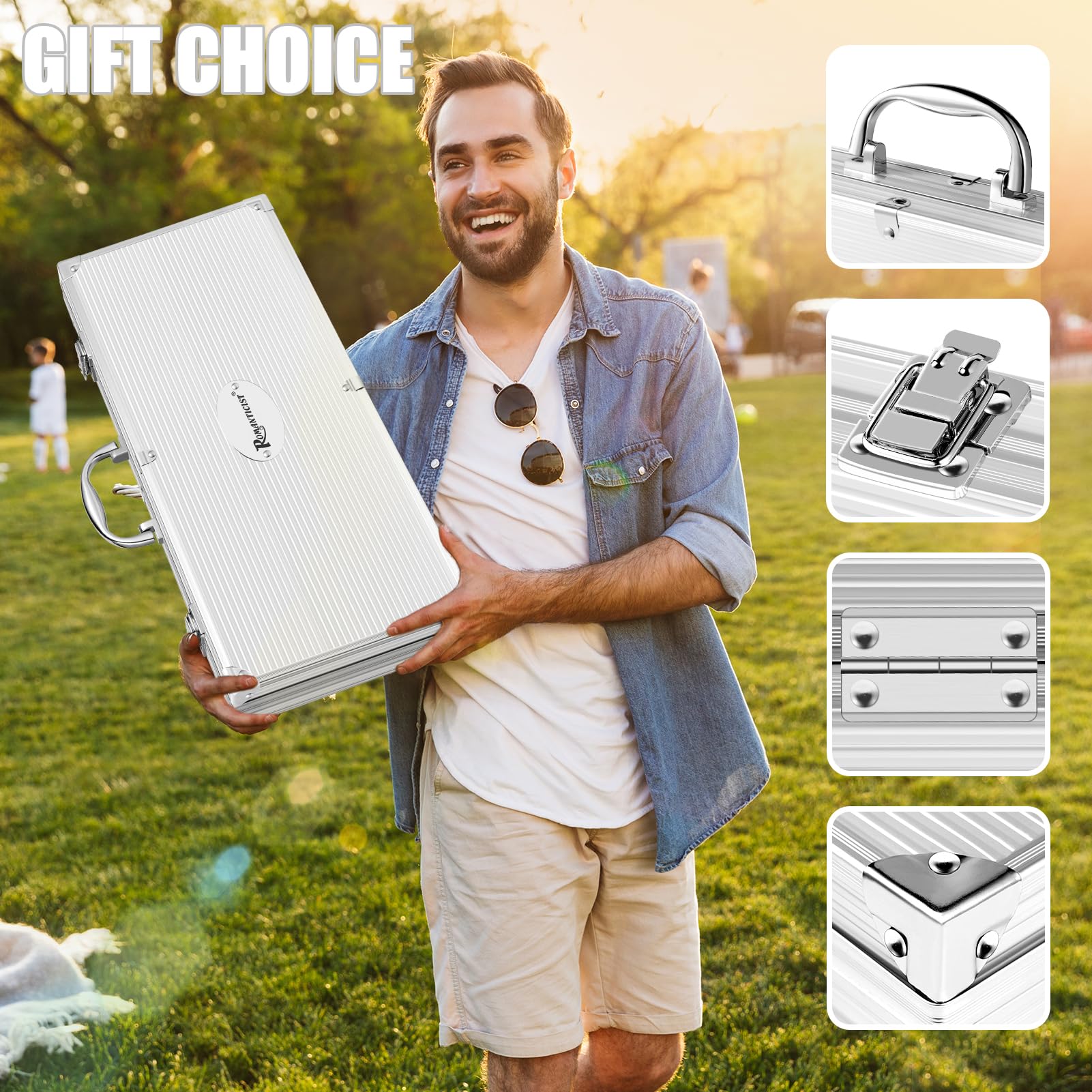 Complete ROMANTICIST BBQ grill accessories displayed open