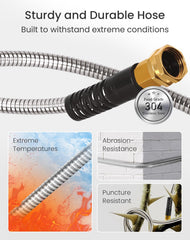 Complete set of Cesun garden hose with additional rubber rings