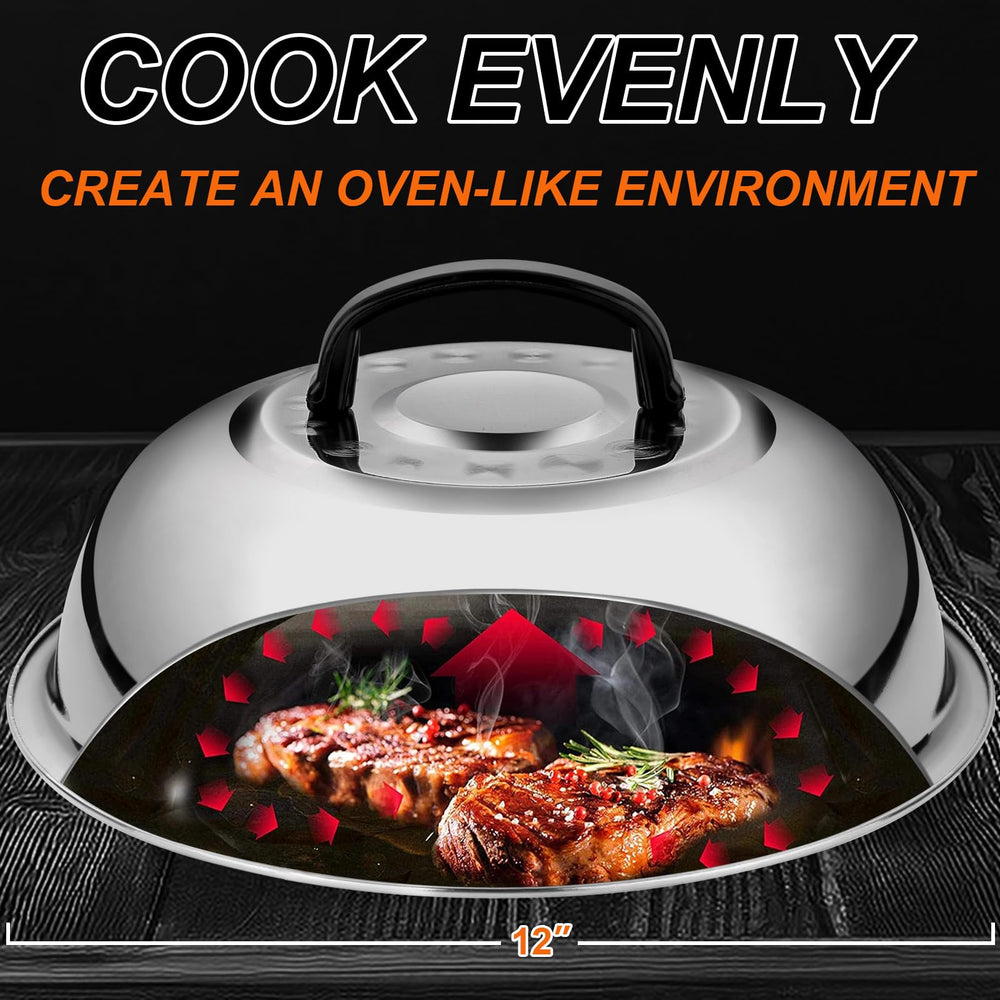 Complete set of Grilliance griddle accessories laid out