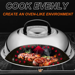 Complete set of Grilliance griddle accessories laid out
