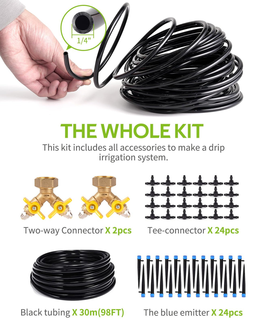 Complete set of HIRALIY drip irrigation components