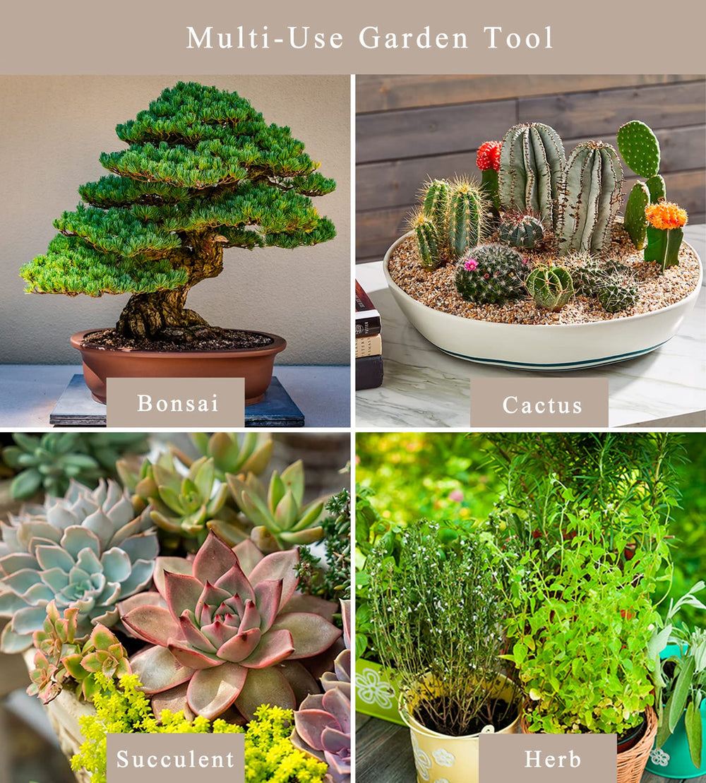 Complete set of PEEORNT bonsai gardening tools