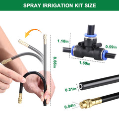 Complete set of STARREY drip irrigation kit including connectors