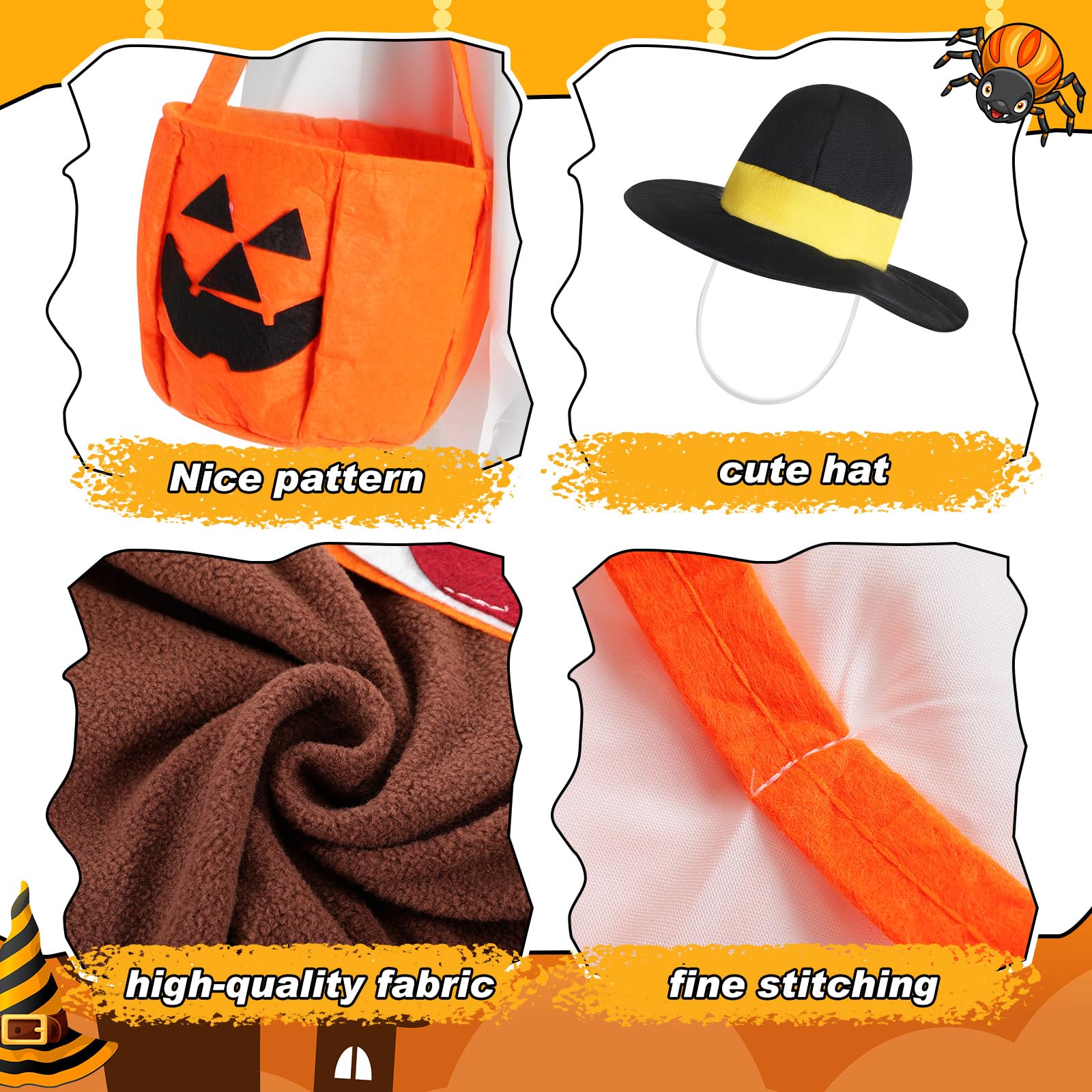 Complete set of Turkey and Pumpkin capes for lawn geese
