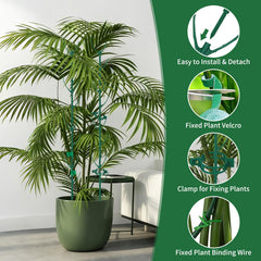 Complete set of Vintrex plant support kit with stakes, clips, and tie tape