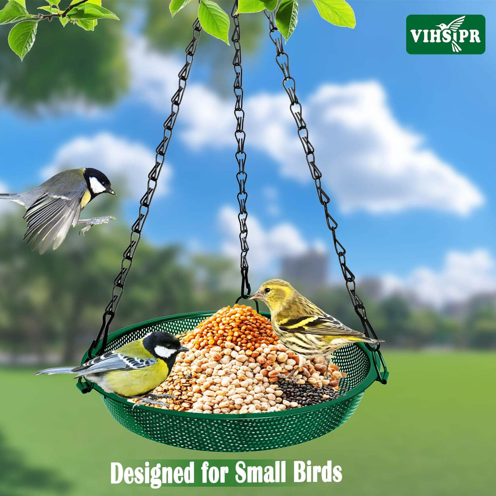 Complete setup of VIHSIPR bird feeder with hanging wire and hook