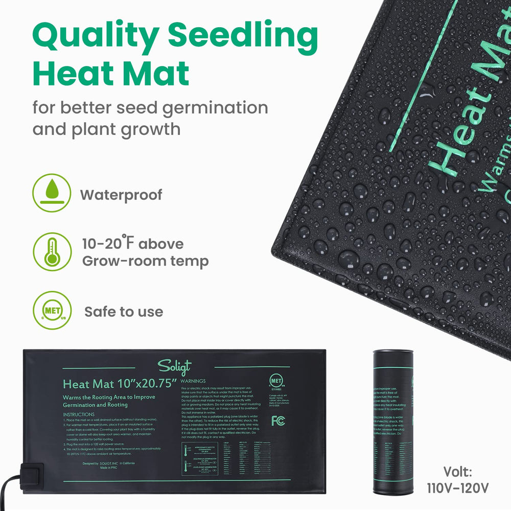 Complete SOLIGT seed starter kit including trays and mats