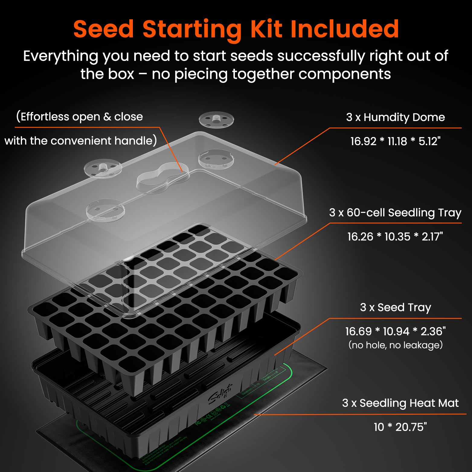 Complete SOLIGT seed starter kit packaging