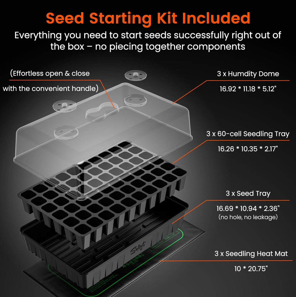 Complete SOLIGT seed starter kit packaging