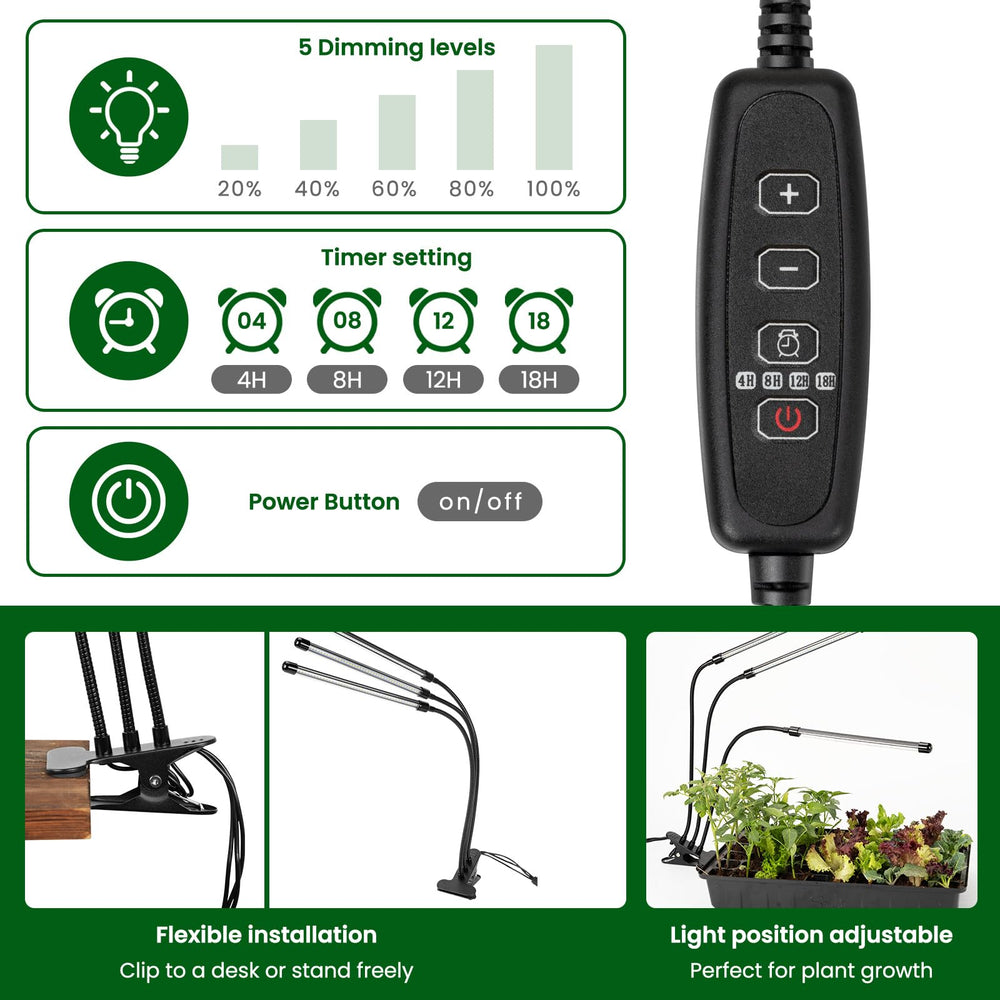 Complete SOLIGT seed starter kit set on a table