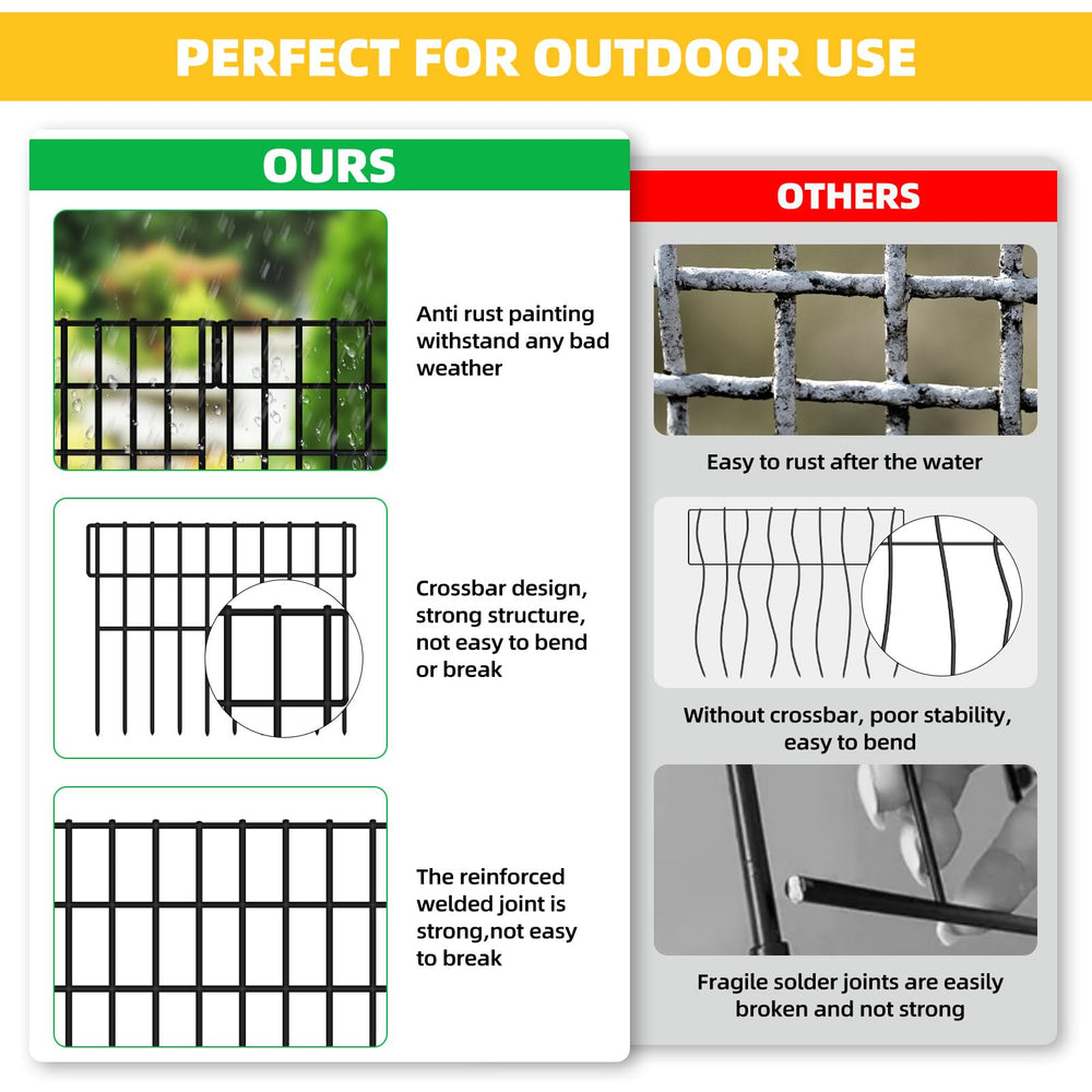 Complete ULIOK Garden Fence kit with wire cutters and zip ties