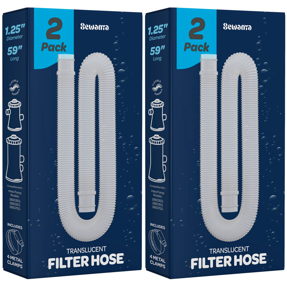 Complete view of SEWANTA pool hose replacement set