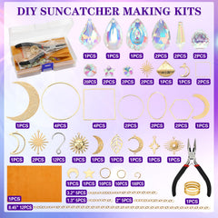 Completed sun catcher ornament made with Worgree kit