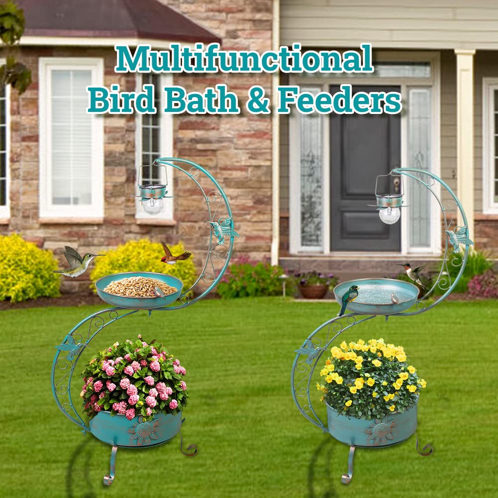 Components of DREAMSOUL Bird Bath ready for assembly