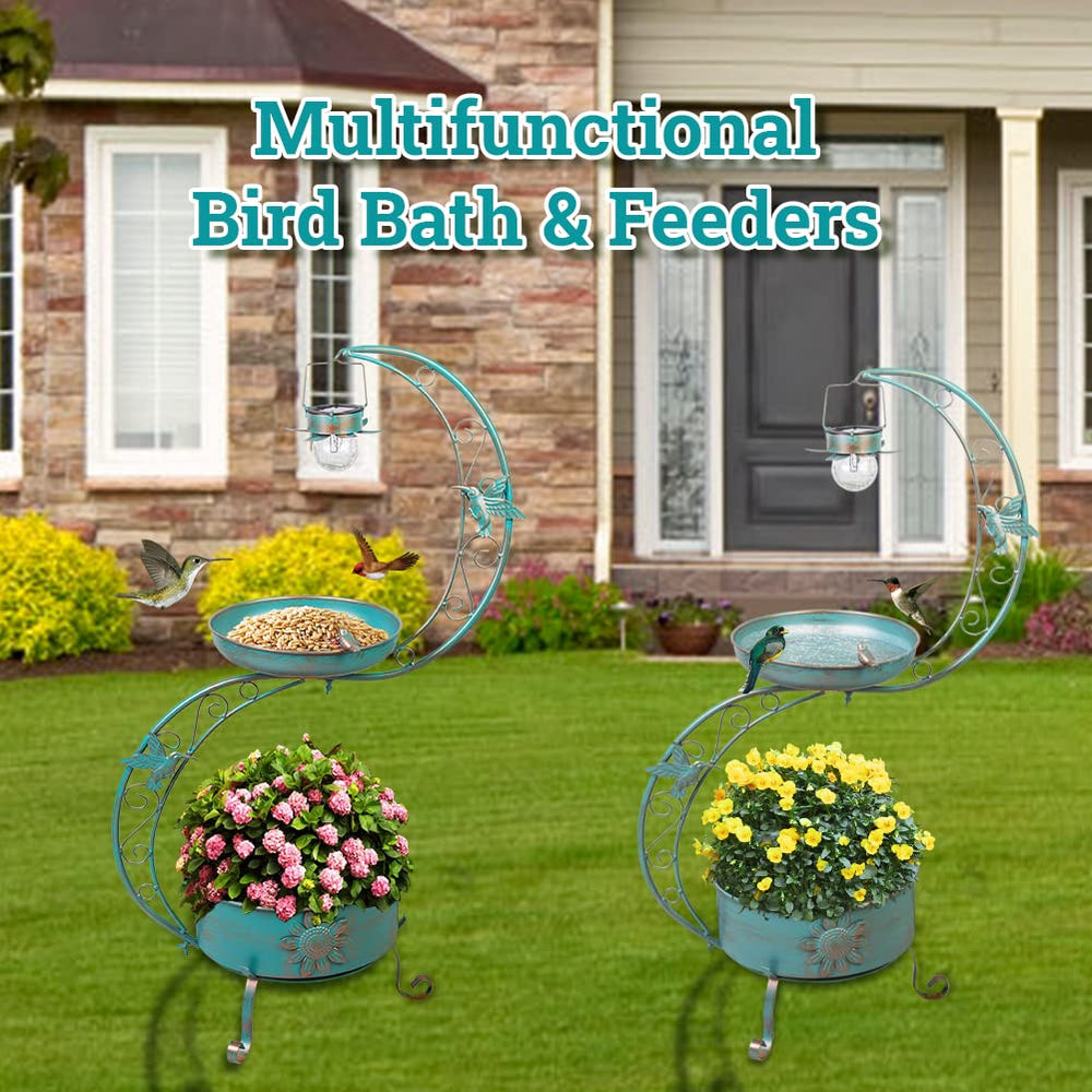 Components of DREAMSOUL Bird Bath ready for assembly