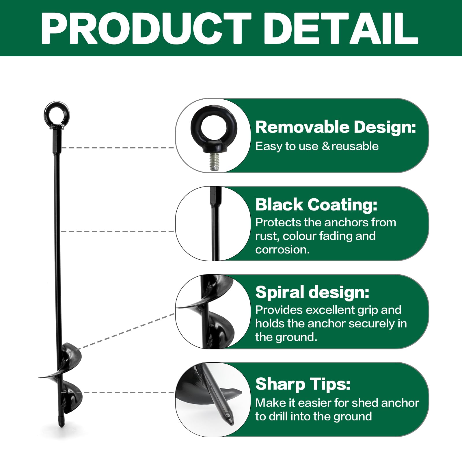 Components of hannger ground anchor kit laid out including turnbuckles and clamps