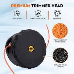 Components of Hipa Speed Feed 400 Trimmer Head including attachments