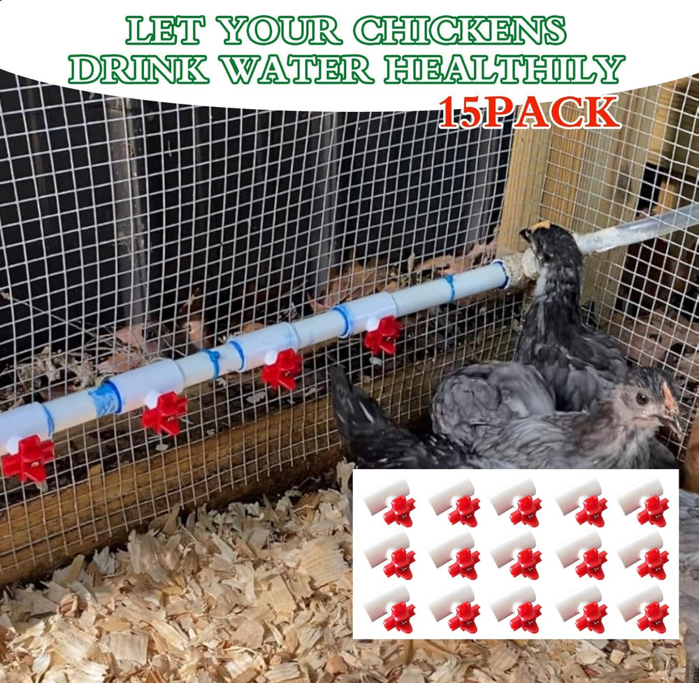 Components of the senylanhxy automatic poultry waterer laid out