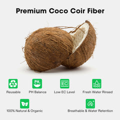 Compressed VIVOSUN coco coir brick packaging