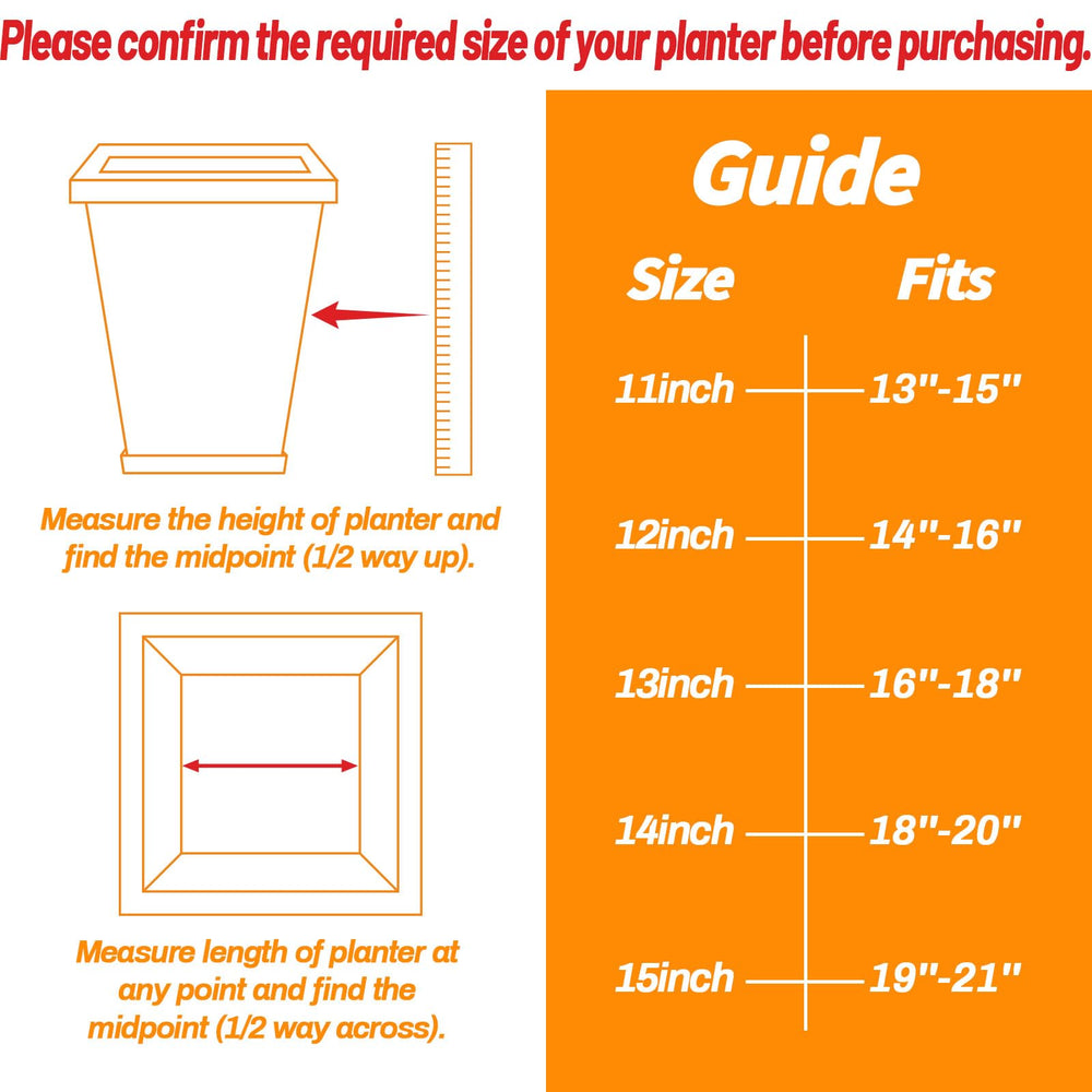 Conderyang 11-inch square planter insert in a garden setting