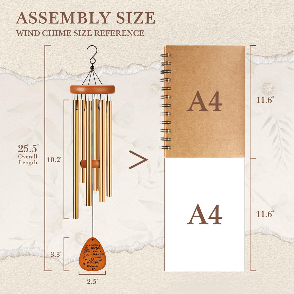 Condolence card included with SteadStyle Wind Chime