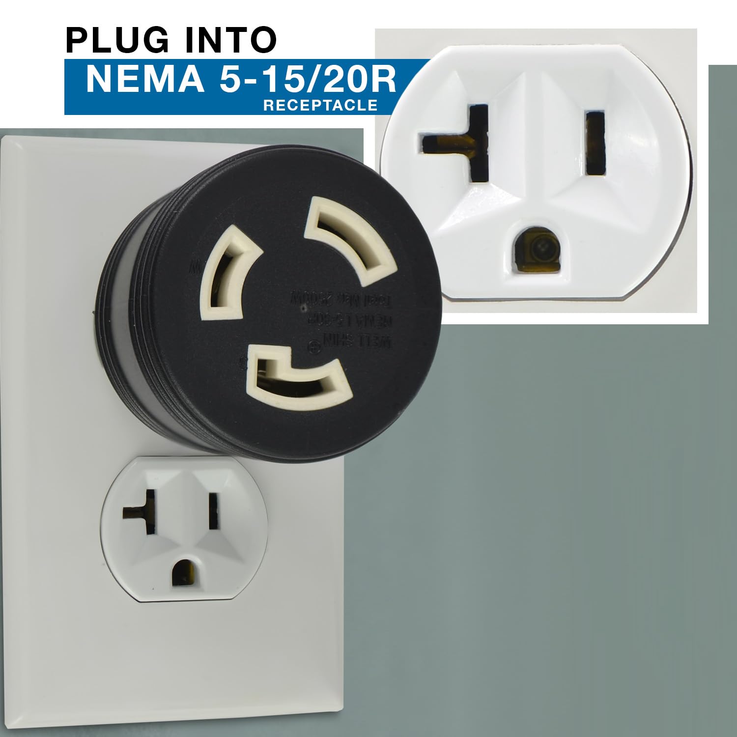 Conntek Plug Adapter NEMA 5-20P to NEMA L5-30R packaging