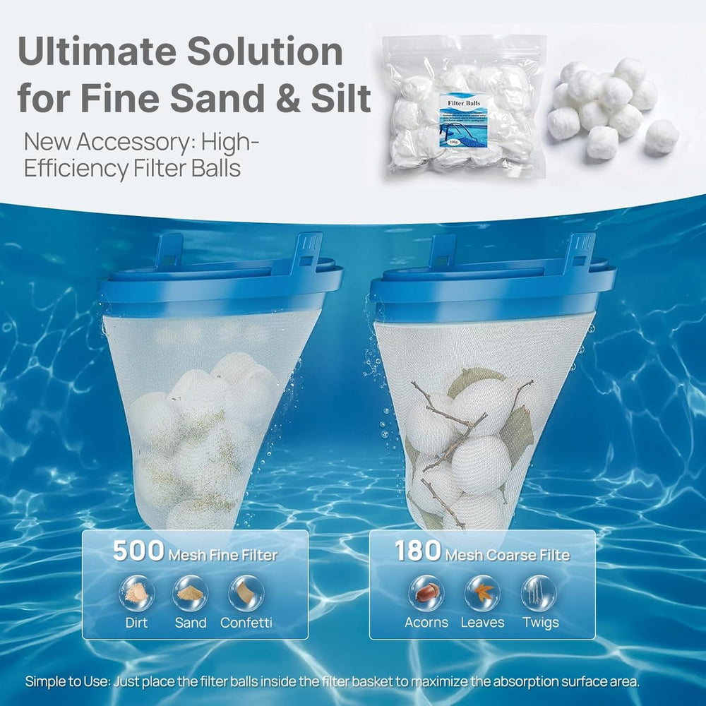 Consciot Pool Vacuum cordless design for easy cleaning