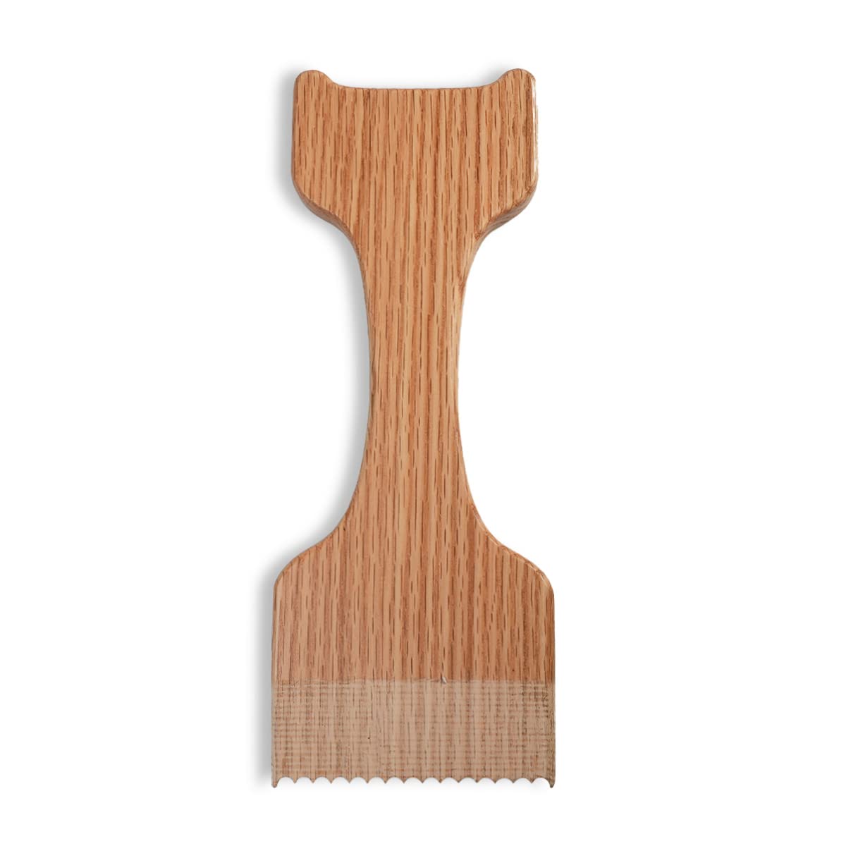 CONSDAN Wood Grill Scraper showcasing its bristle-free design