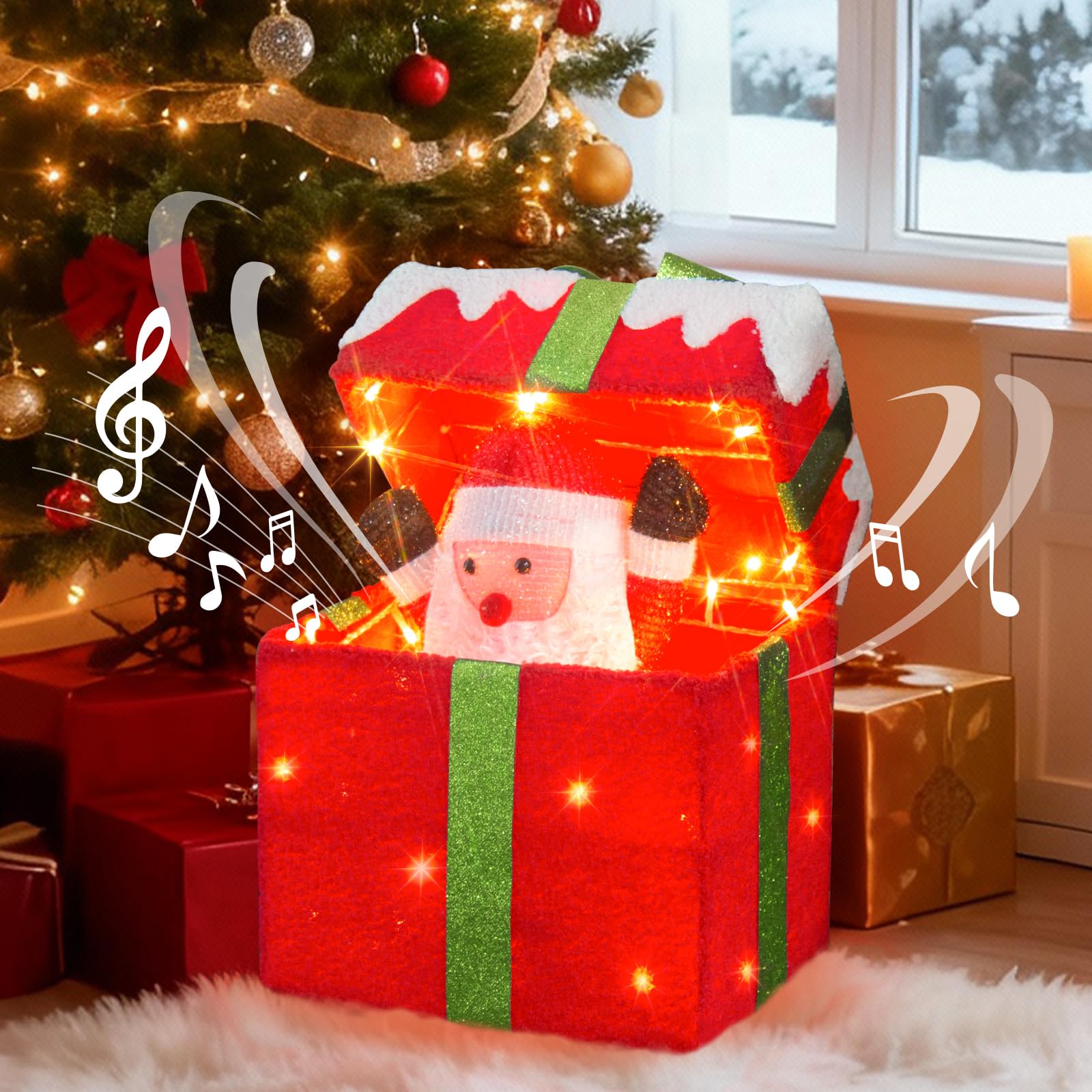 Controller buttons for PEIDUO Animated Christmas Santa Gift Box