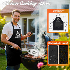 Cooking apron included in ROMANTICIST grilling tools set