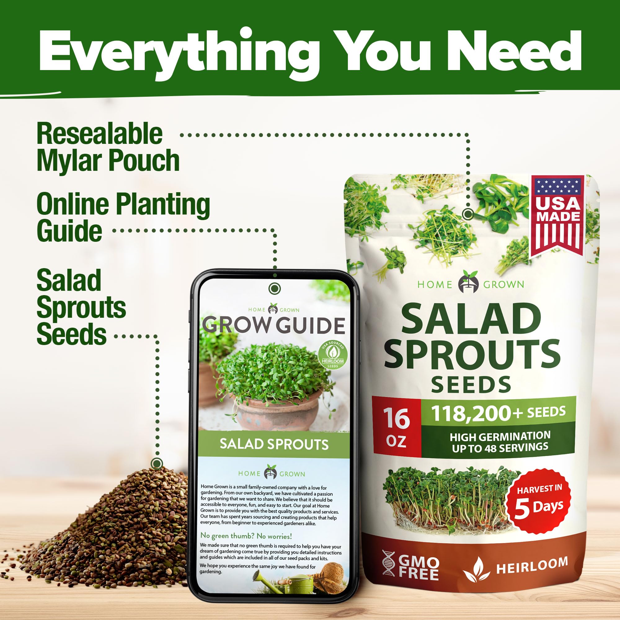 Cooking with HOME GROWN microgreens in a salad