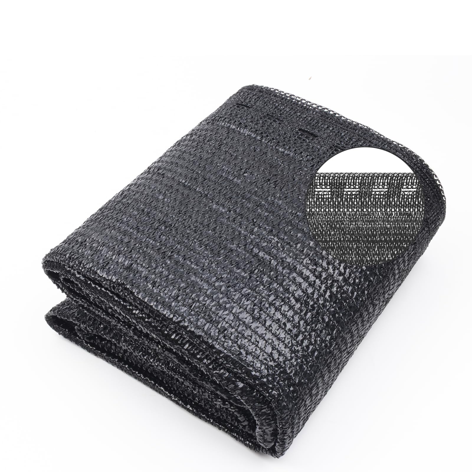 Cool Area 8x20ft black shade cloth front view