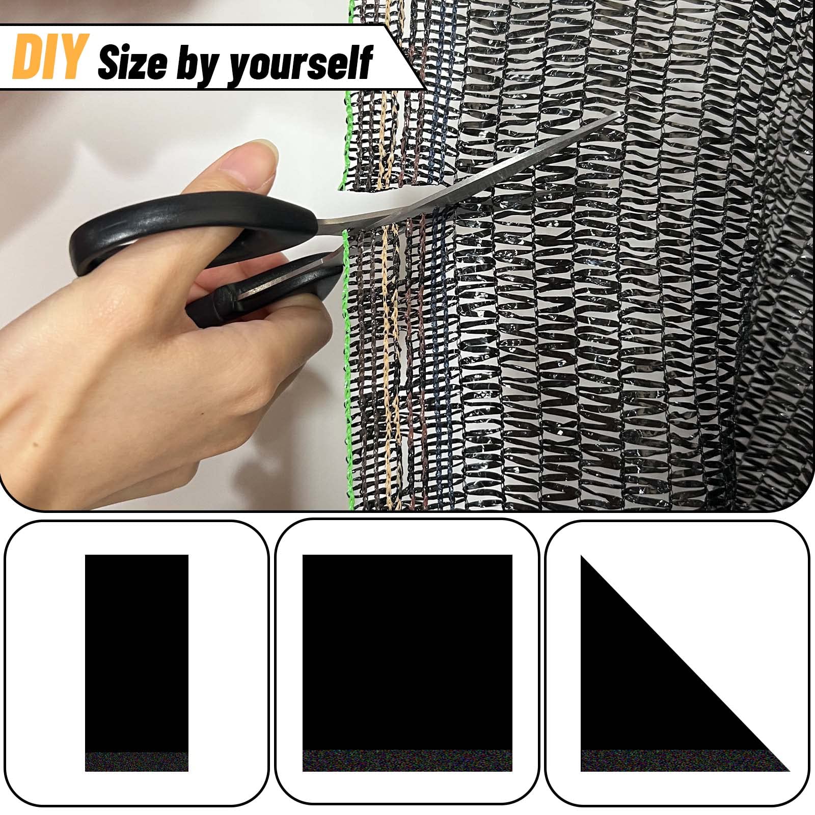 Cool Area Shade Cloth 10x20ft with zip ties for installation