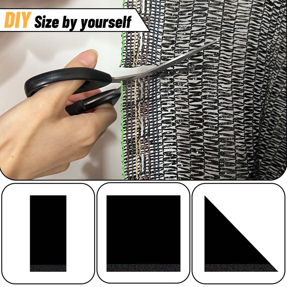 Cool Area Shade Cloth 10x20ft with zip ties for installation