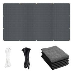 Cool Area Shade Cloth 8x12ft Dark Grey front view