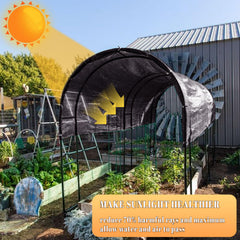 Cool Area shade cloth installation on a fence