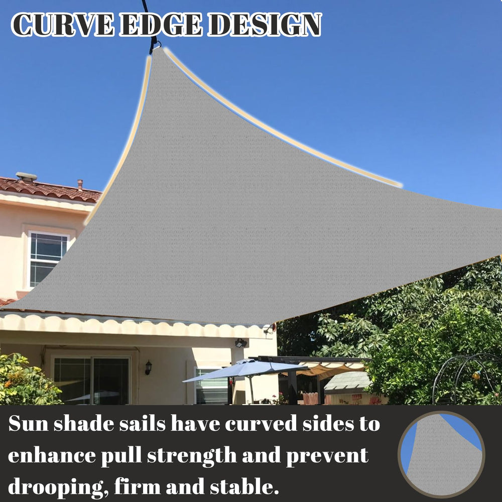 Cool Area Sun Shade Sail 10x20ft installation example in backyard