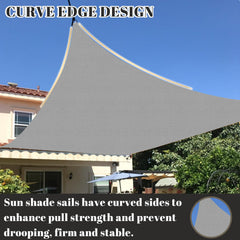 Cool Area Sun Shade Sail 10x20ft installation example in backyard
