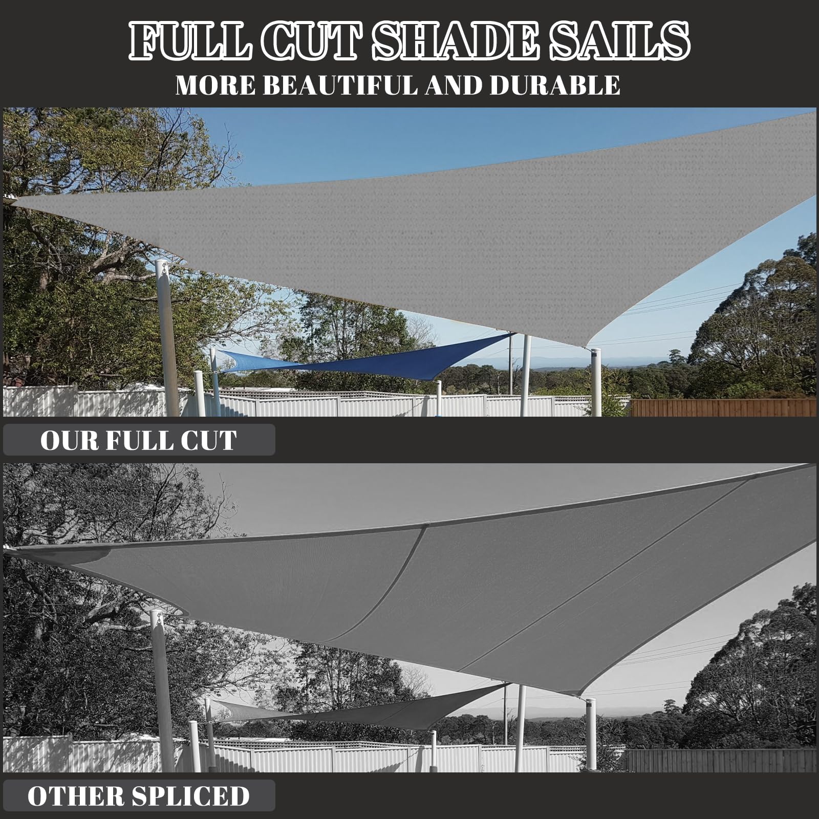 Cool Area Sun Shade Sail 10x20ft packaging
