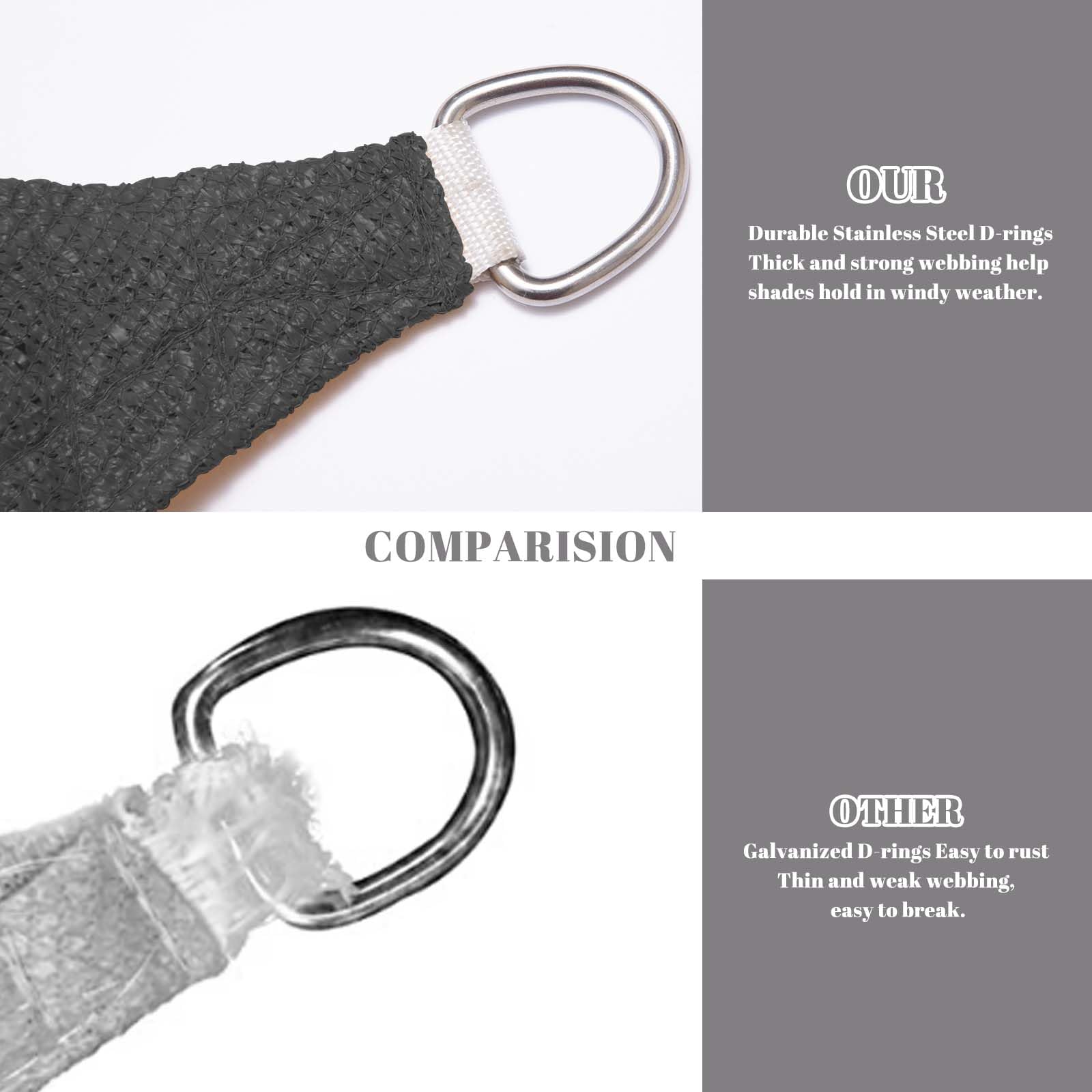Cool Area Triangle Shade Sail close-up of fabric