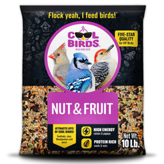 COOL BIRDS Nut & Fruit Wild Bird Seed 10 lb package front view