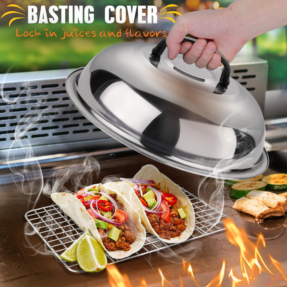 Cooling rack and spatulas from RINPIR Griddle Accessories Kit