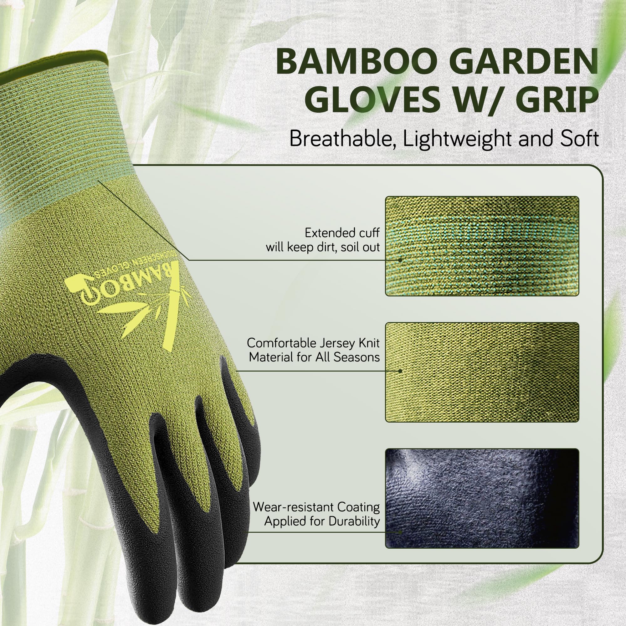 COOLJOB Gardening Gloves showing touchscreen capability