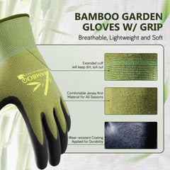 COOLJOB Gardening Gloves showing touchscreen capability