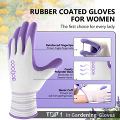 COOLJOB Gardening Gloves side view showcasing flexible cuff