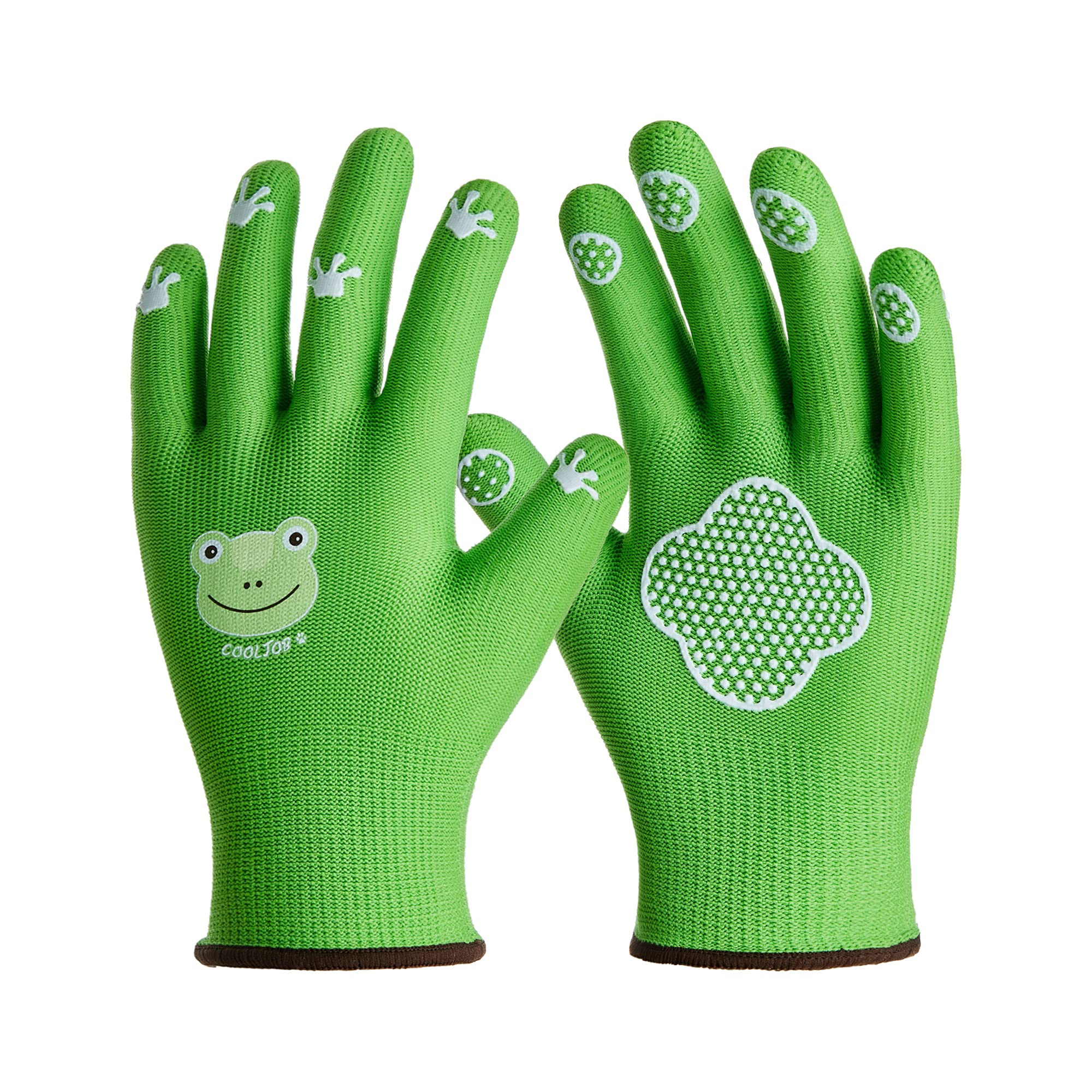 COOLJOB Toddler Gardening Gloves green front view