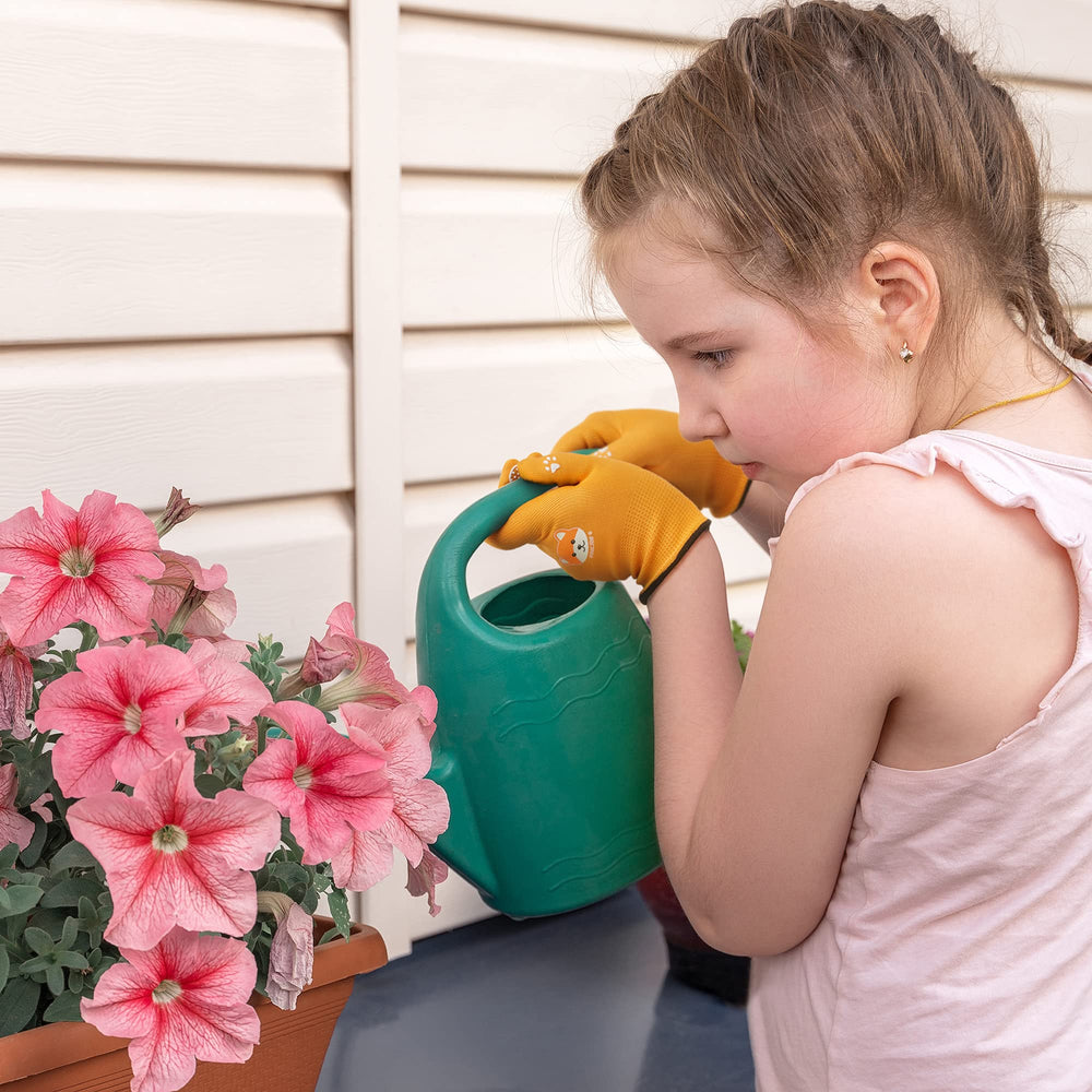 COOLJOB Toddler Gardening Gloves showing elastic wrist