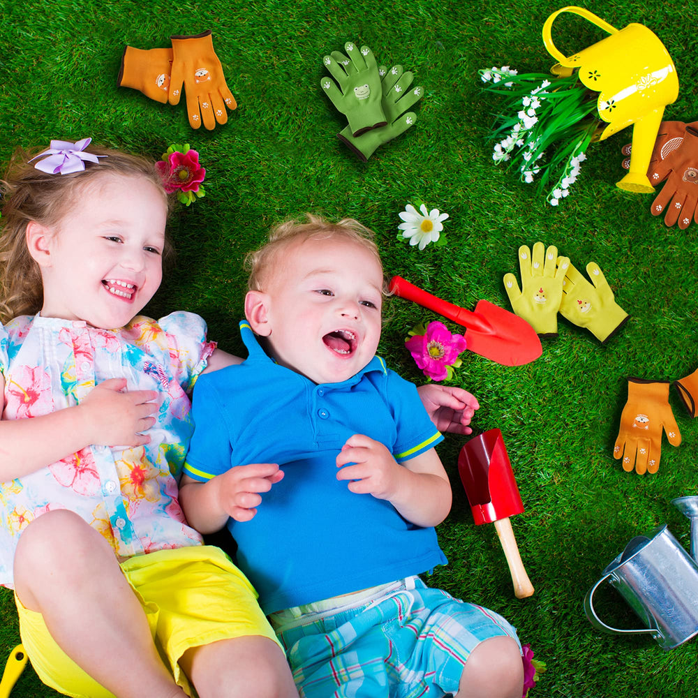 COOLJOB Toddler Gardening Gloves with packaging