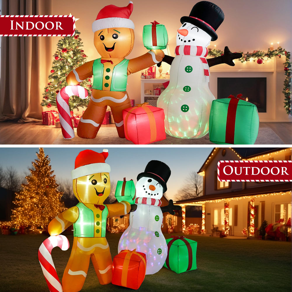 COOLWUFAN inflatable decor set in festive garden setting